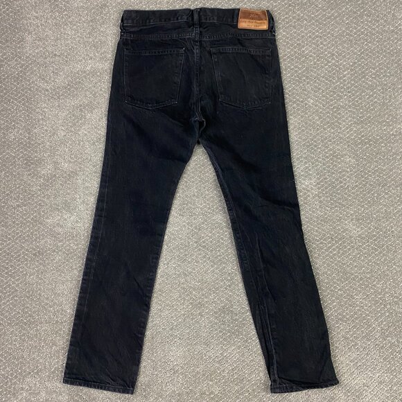 J. CREW 484 Slim Kaihara Denim Jeans Men's 31 x 30 Measures 31 x 29 Black Cotton - Picture 3 of 14